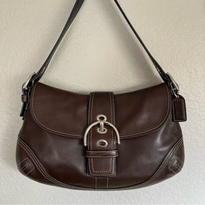 Coach Leather SoHo Shoulder Bag in dark Brown F10192. Made in year 2006